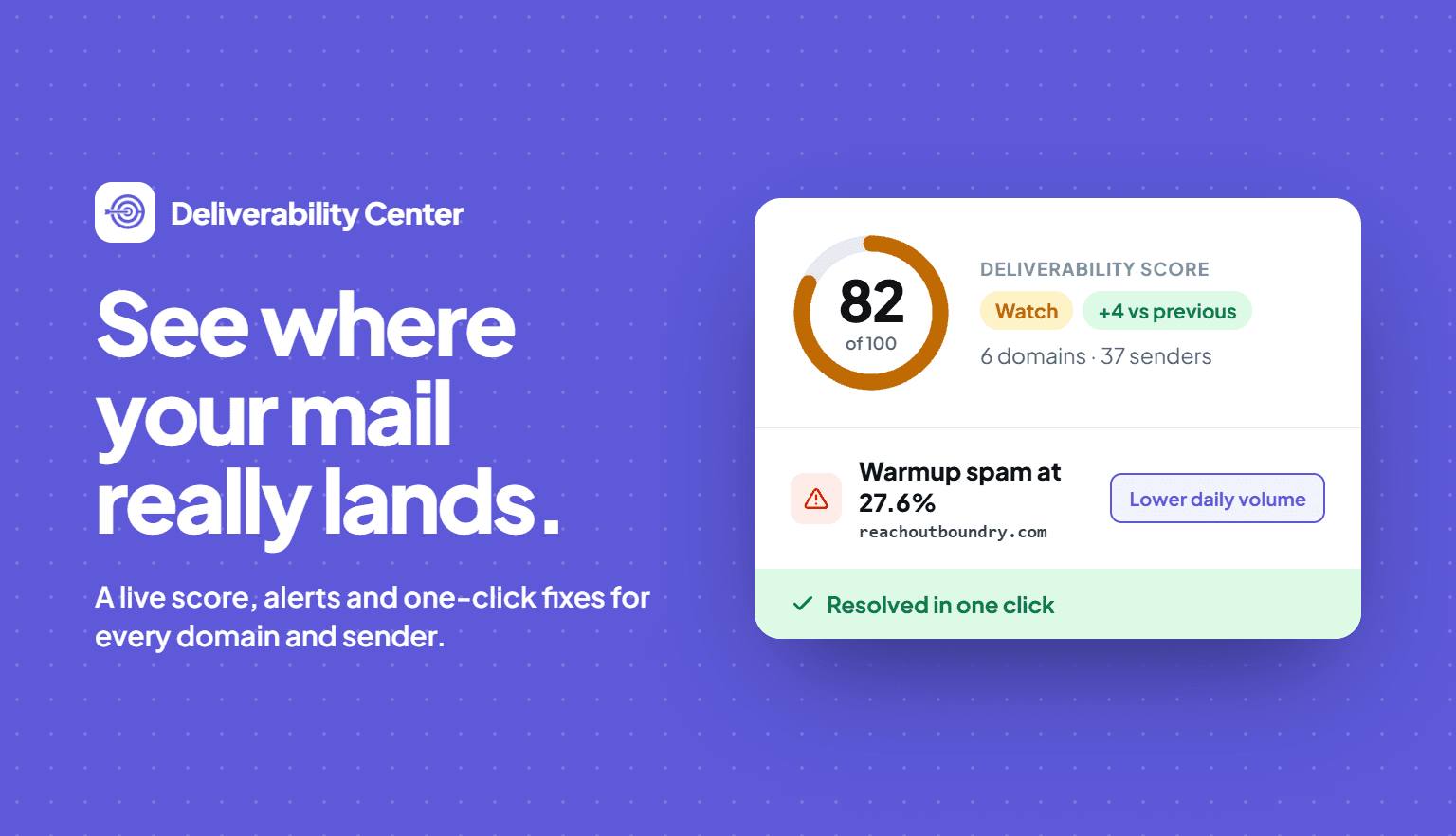 NEW: Deliverability Center